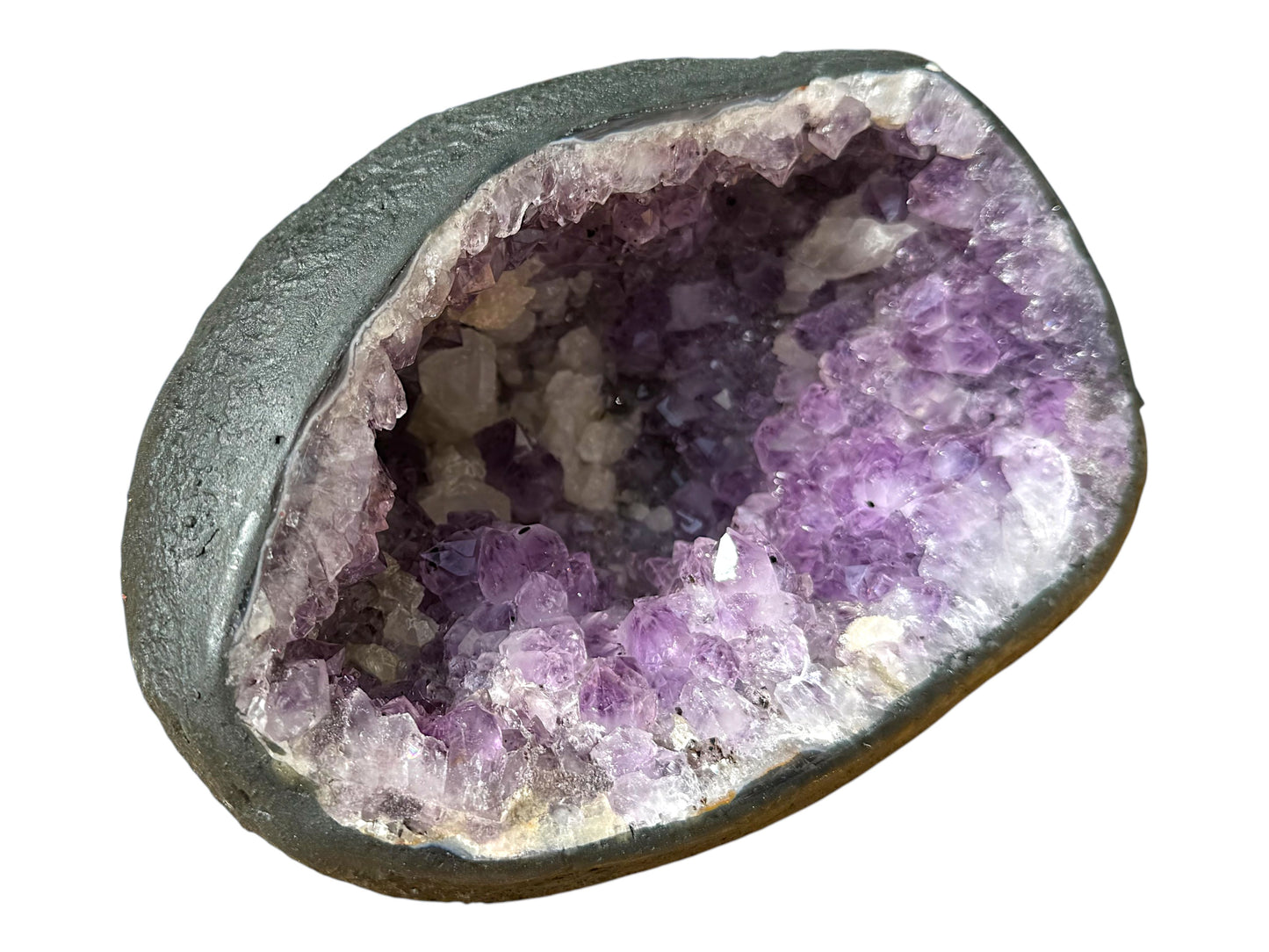 Amethyst Druse AAA-Qualität aus Brasilien – 2845 g Unikat Masterpiece 1475 – Faszinierende Kristalle – Sammlerstück & Blickfang – 20 x 15 x 12 cm