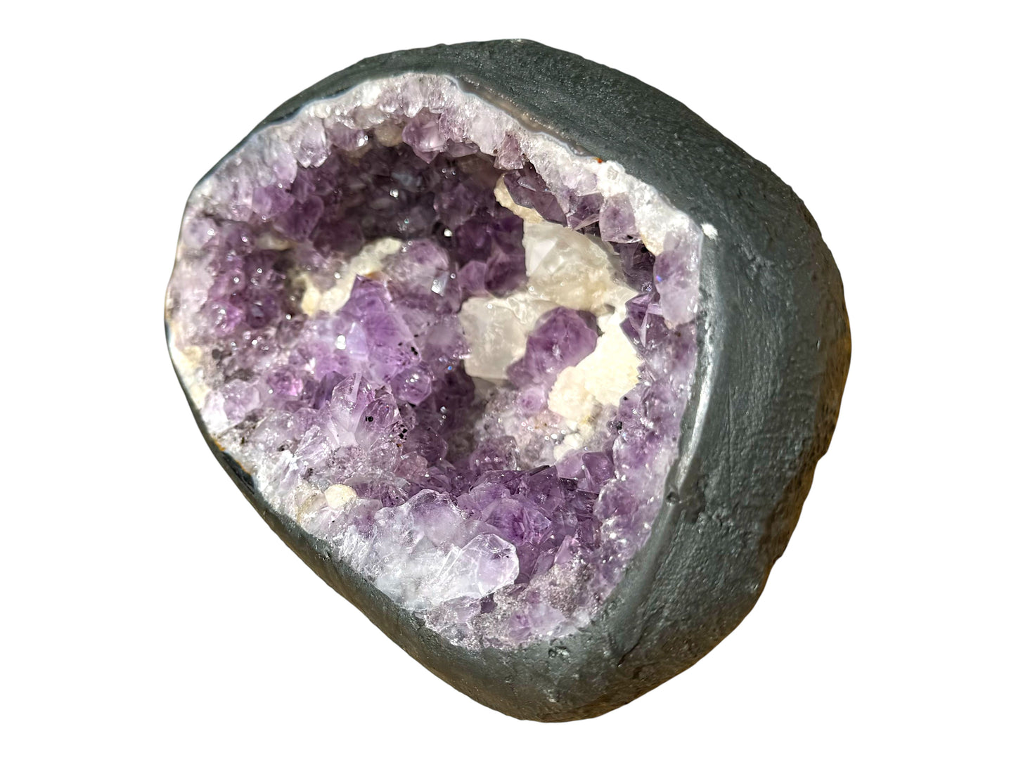 Amethyst Druse AAA-Qualität aus Brasilien – 2845 g Unikat Masterpiece 1475 – Faszinierende Kristalle – Sammlerstück & Blickfang – 20 x 15 x 12 cm