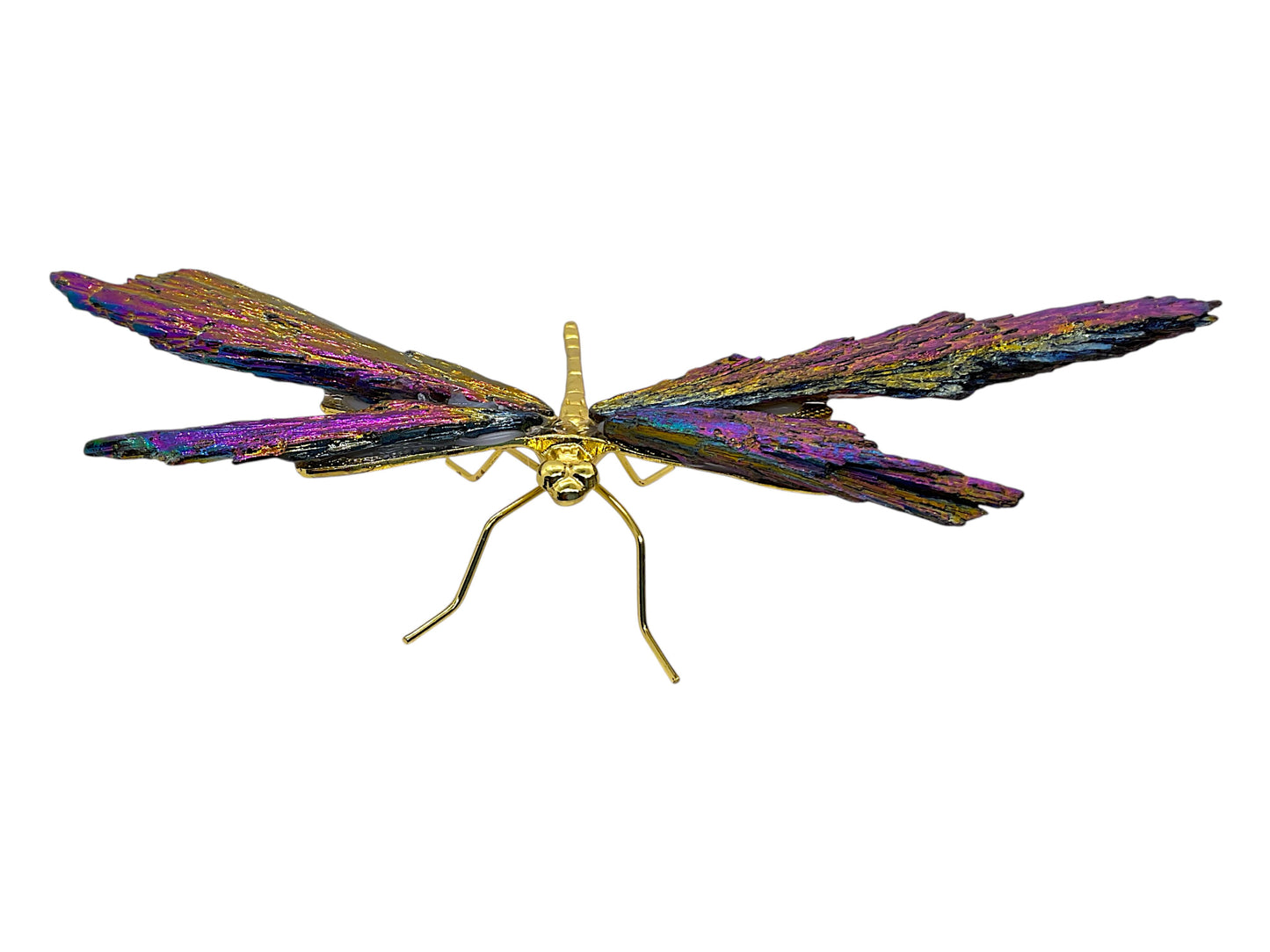 Turmalin Aura Libelle – 104 g, ca. 20 x 8 x 3 cm – AAA-Qualität – Dekoration & Sammlerstück Unikat-Masterpiece Nr. 1672 aus Brasilien