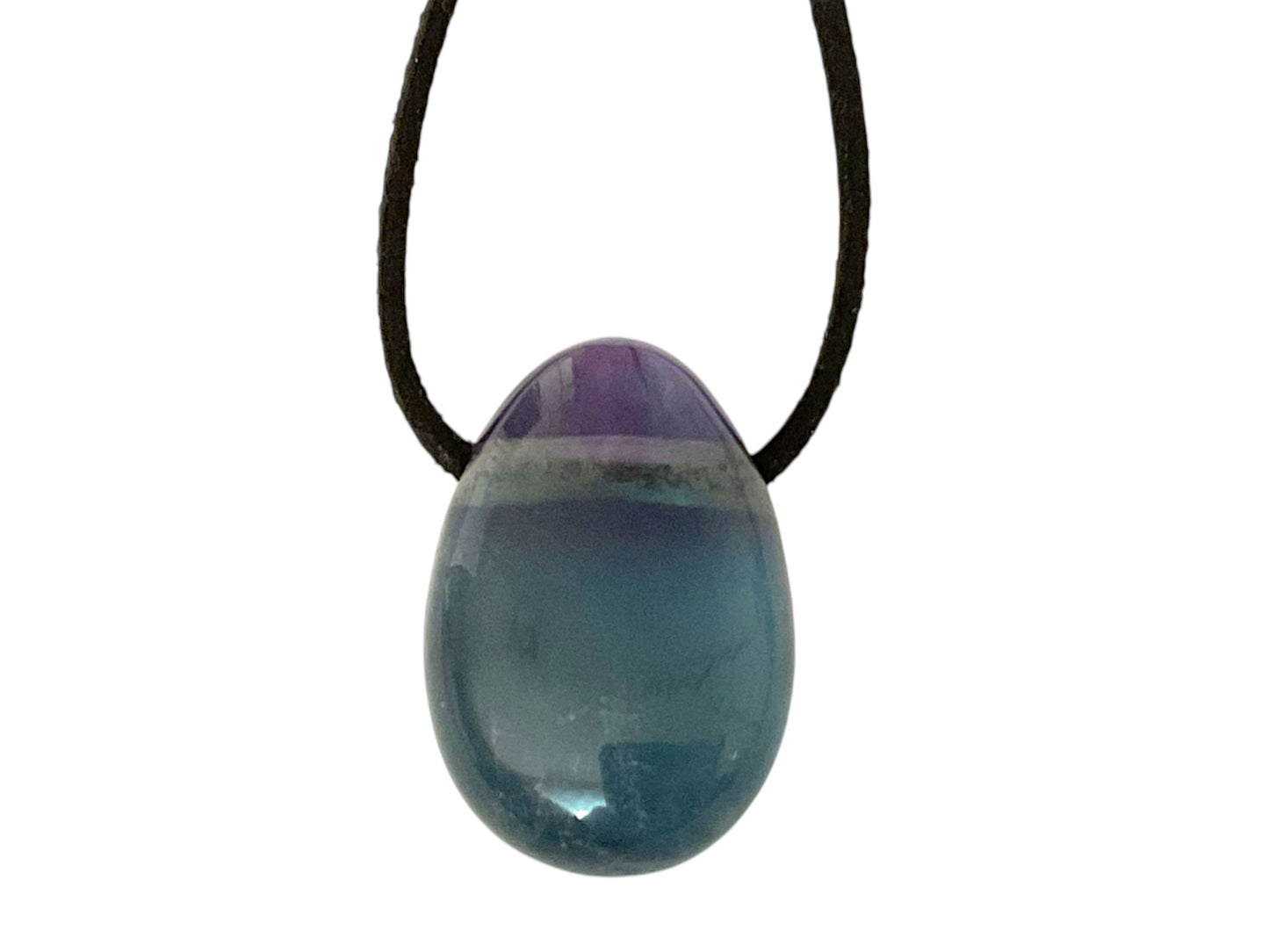Grüner Fluorit Tropfenanhänger – Natürlicher Edelstein Anhänger mit 80 cm Band & Geschenkbox – AAA-Qualität aus Mexiko – Echter Naturstein Schmuck ca. 30 x 20 mm