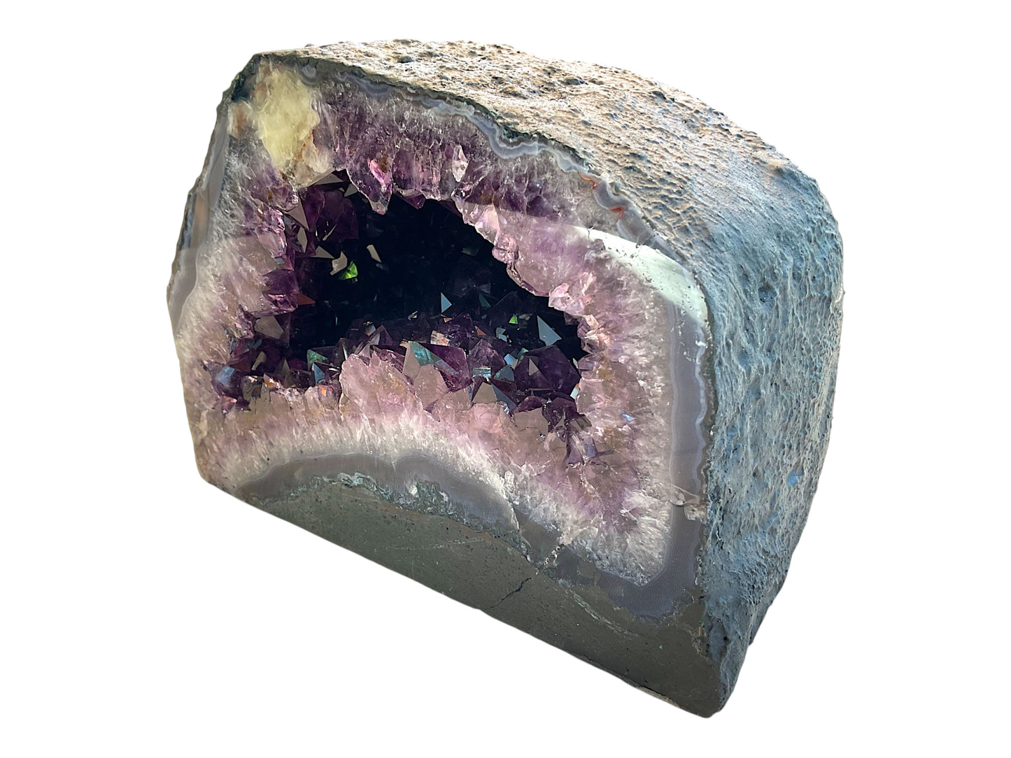 Amethyst Druse 6,2 kg - AAA-Qualität aus Brasilien - Naturbelassene Kristallstufe - Sammlerstück - 19 × 14 × 14 cm - Unikat Nr. 1680