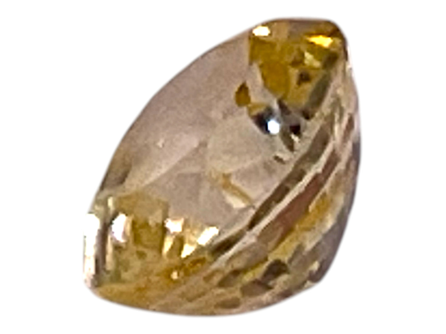 Hellgelber Saphir im Kissenschliff – 1,858 ct echter Korund-Edelstein aus Sri Lanka – 7,11 × 6,45 × 4,59 mm – geschliffenes Unikat mit Zertifikat & Geschenkverpackung - Sammlerstück