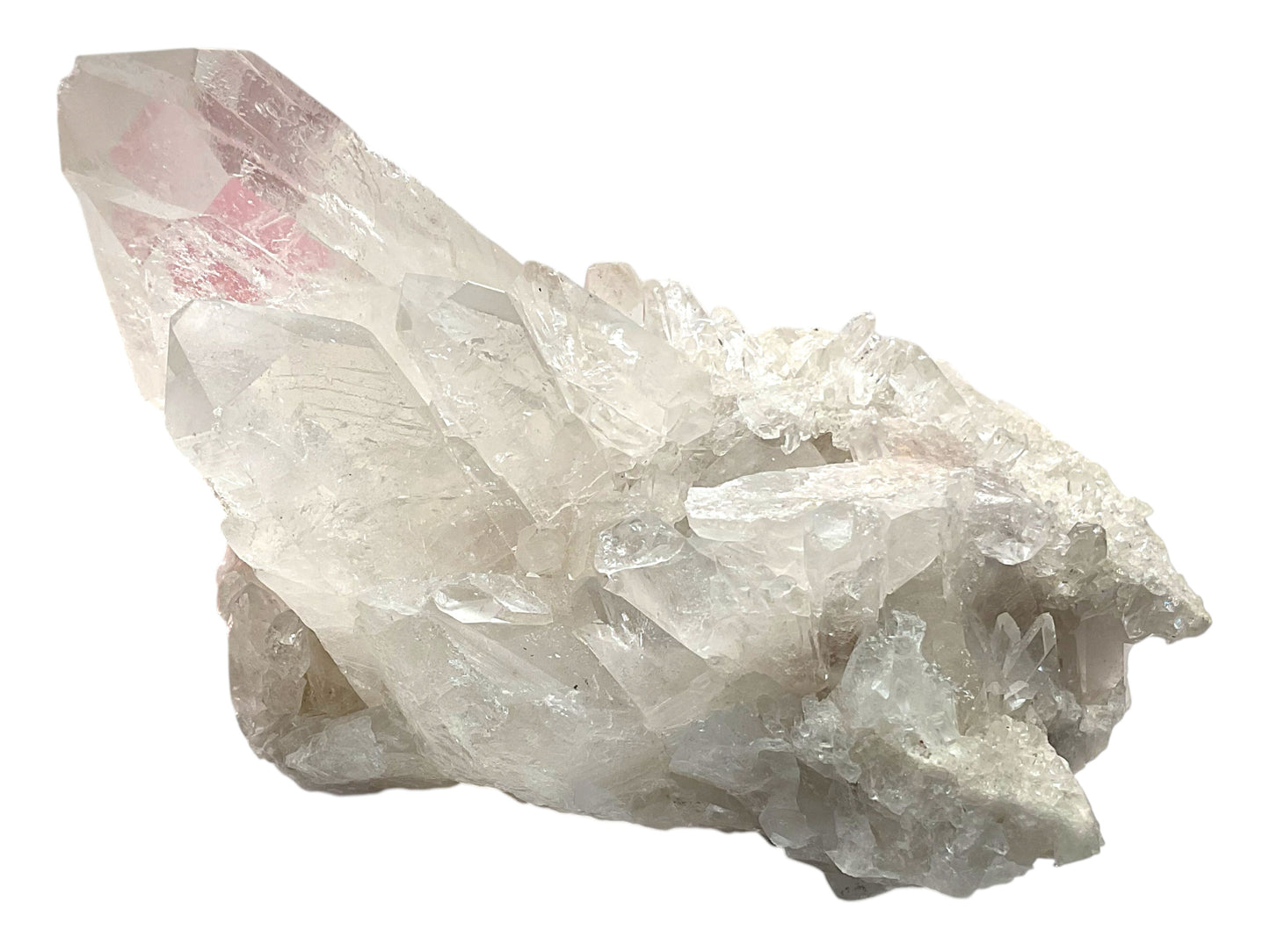 Bergkristall Kristallstufe – Brasilien – 1,423 kg – 15 × 12 × 12 cm – AA-Qualität – Sammlerstück – Unikat-Masterpiece Nr. 1713
