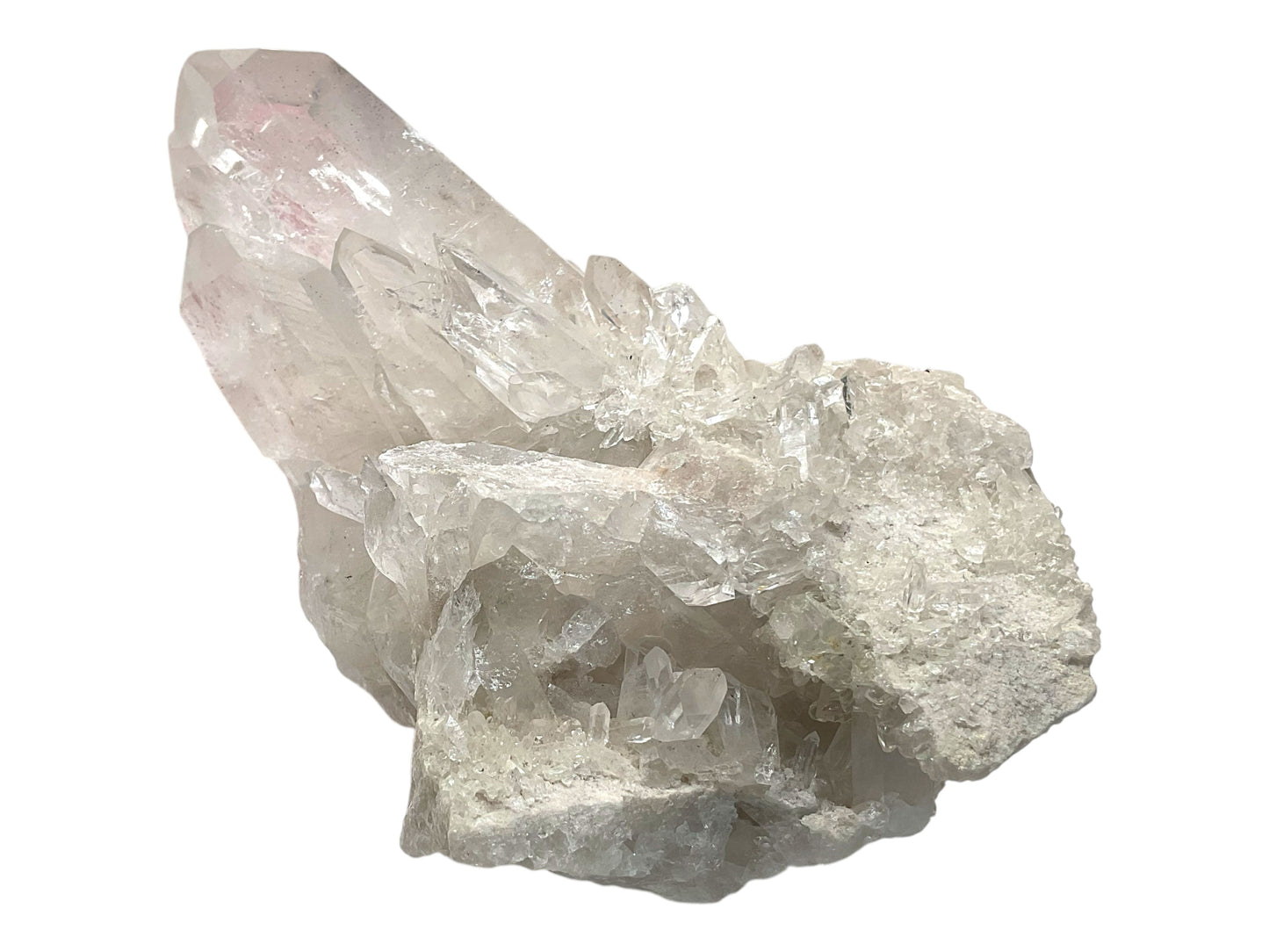 Bergkristall Kristallstufe – Brasilien – 1,423 kg – 15 × 12 × 12 cm – AA-Qualität – Sammlerstück – Unikat-Masterpiece Nr. 1713