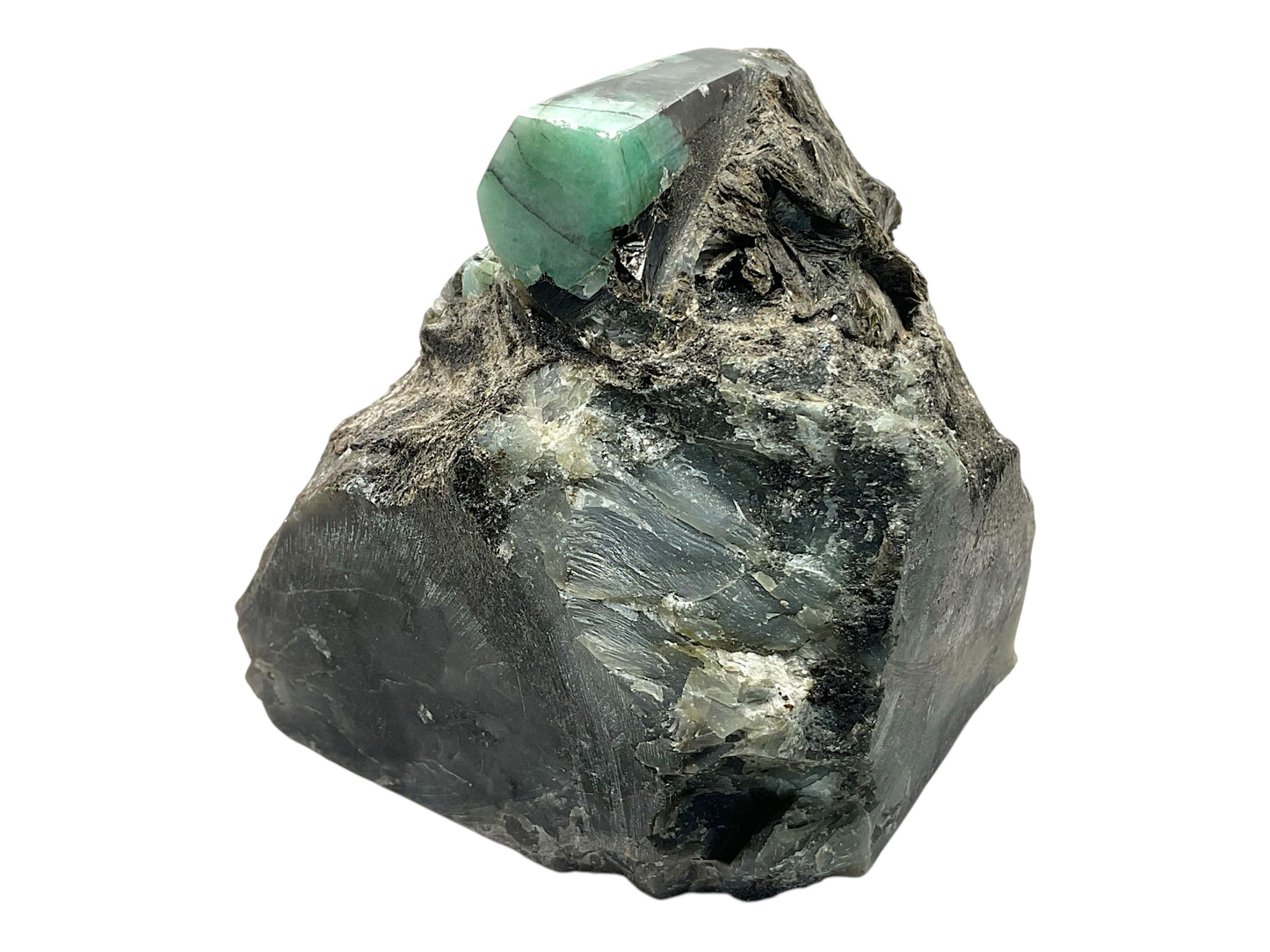 Smaragd-Rohstein aus Brasilien – 925 g (4.625 ct) – ca. 9 × 8 × 9 cm – AAA-Qualität – farbintensives grünes Sammlerstück – Unikat Masterpiece 1651
