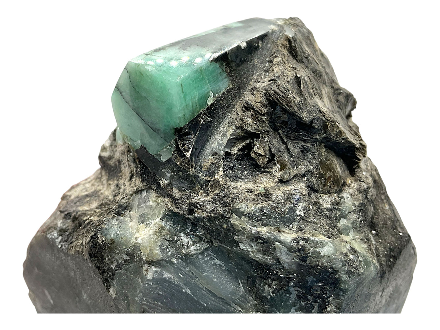 Smaragd-Rohstein aus Brasilien – 925 g (4.625 ct) – ca. 9 × 8 × 9 cm – AAA-Qualität – farbintensives grünes Sammlerstück – Unikat Masterpiece 1651