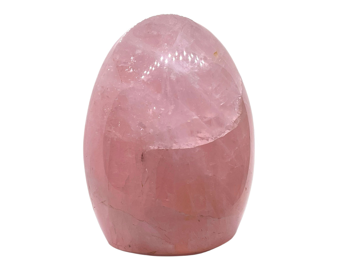 Rosenquarz Freeform AAA aus Madagaskar – 1.257 g – ca. 10 × 7 × 13 cm – polierte Edelsteinskulptur – Unikat Masterpiece 1539 – Sammlerstück