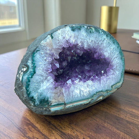 Amethyst Druse AAA aus Brasilien – 4,81 kg – 21 × 14 × 16 cm – intensive violette Kristalle – Unikat Masterpiece 1472 – Sammlerstück