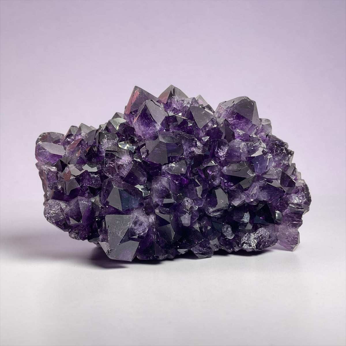 Uruguay Amethyst Kristallstufe mit stalaktitischem Achatkern – 463 g – 10 × 8 × 6 cm – AAA-Qualität – Sammlerstück – Unikat-Masterpiece 1719
