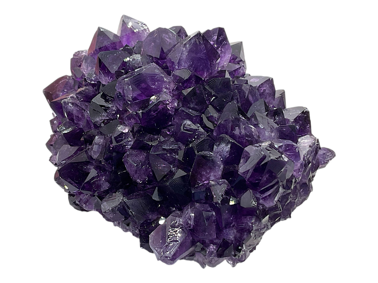 Uruguay Amethyst Kristallstufe mit stalaktitischem Achatkern – 463 g – 10 × 8 × 6 cm – AAA-Qualität – Sammlerstück – Unikat-Masterpiece 1719