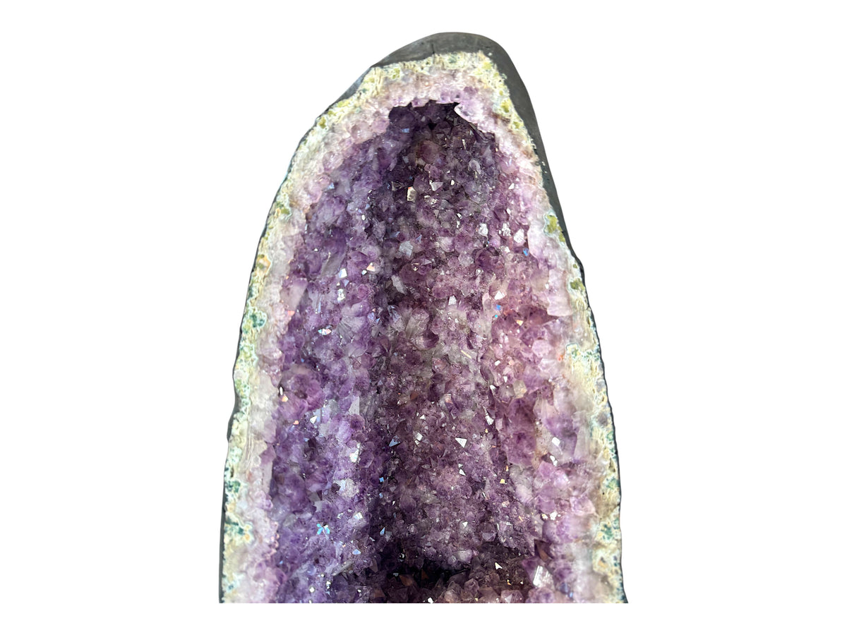 XXL Amethyst Druse AAA aus Brasilien – 39,8 kg – 29 × 24 × 57 cm – intensive violette Kristalle – Unikat Masterpiece 1472 – Sammlerstück