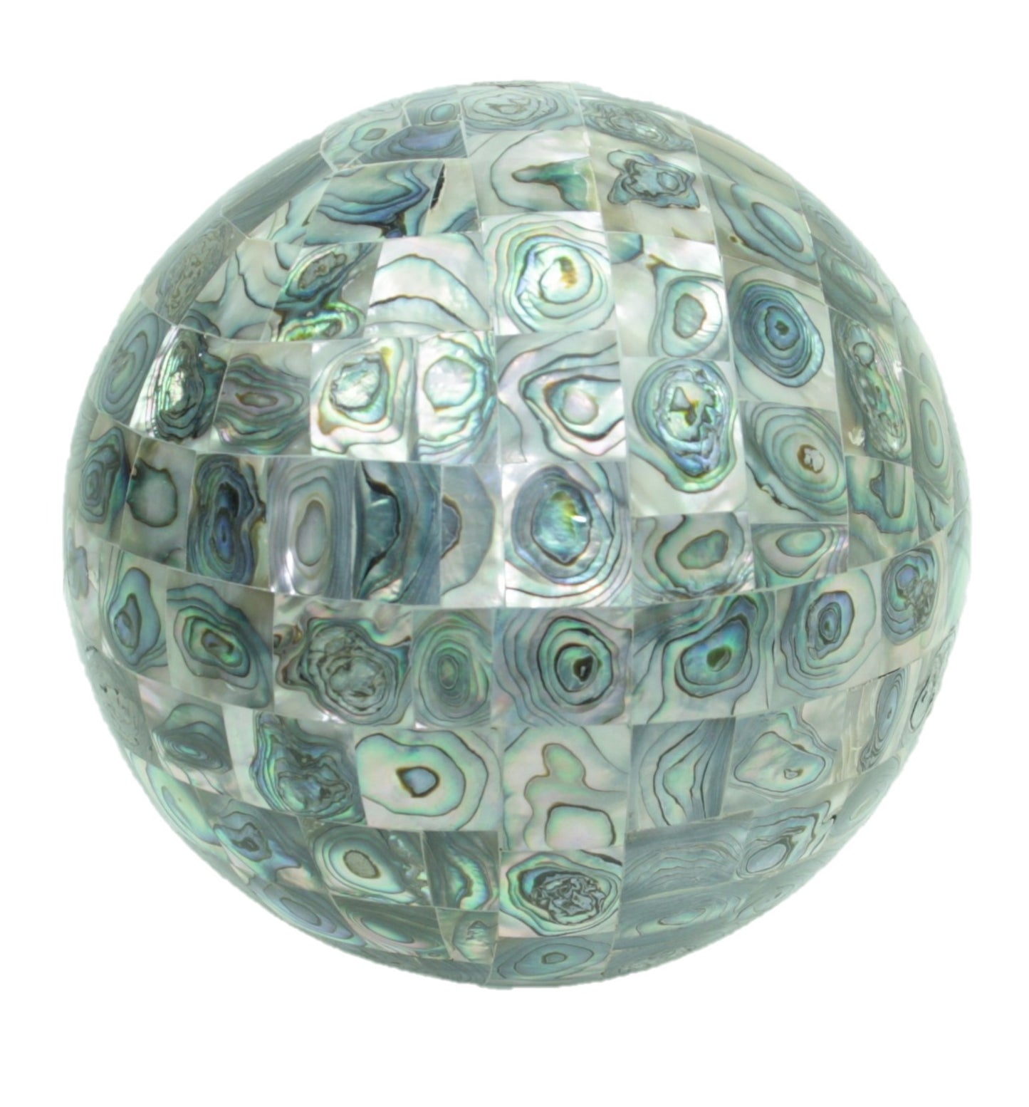 Mächtige traumhafte Abalone-Muschel Kugel 13 cm I Handarbeit I Einzelstück I Museumsstück I UNIKAT