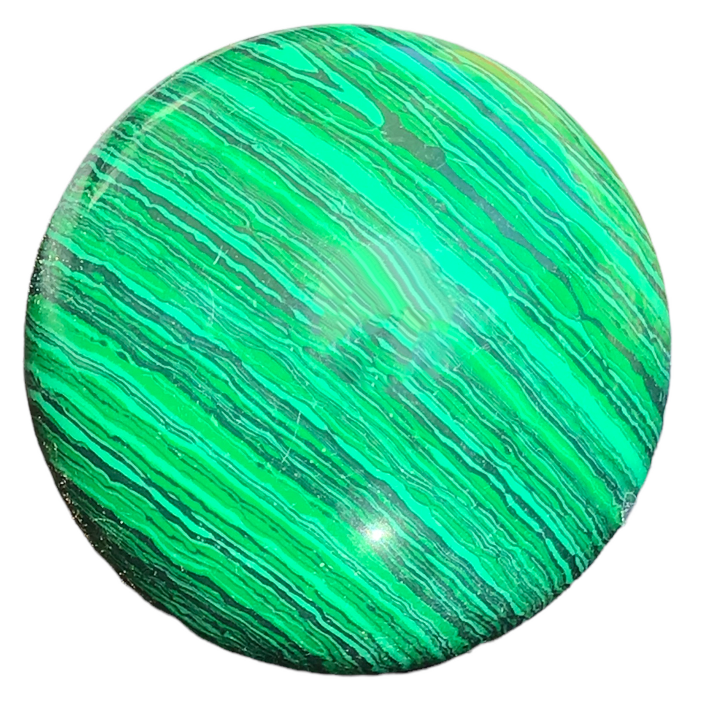 Malachitglas Edelstein Kugel * 4 cm * Top Qualität mit Acrylständer