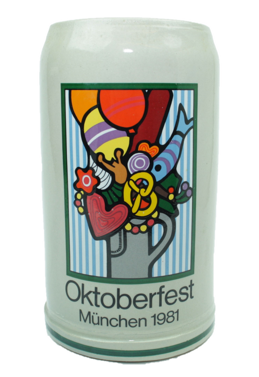 Original Oktoberfestkrug 1981 I Rarität IJahrgangskrug I Jahreskrug I Wiesnkrug