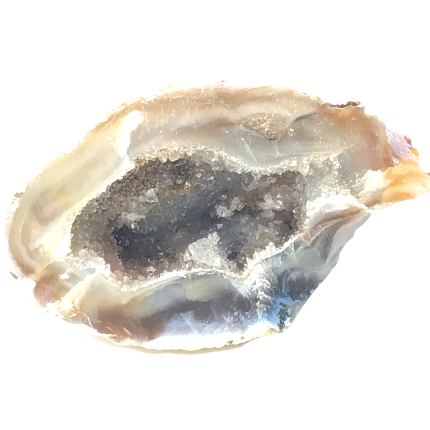 Achat Geode | Feengarten| OCO - aufgeschnitten und poliert | A* Qualität | Feengarten