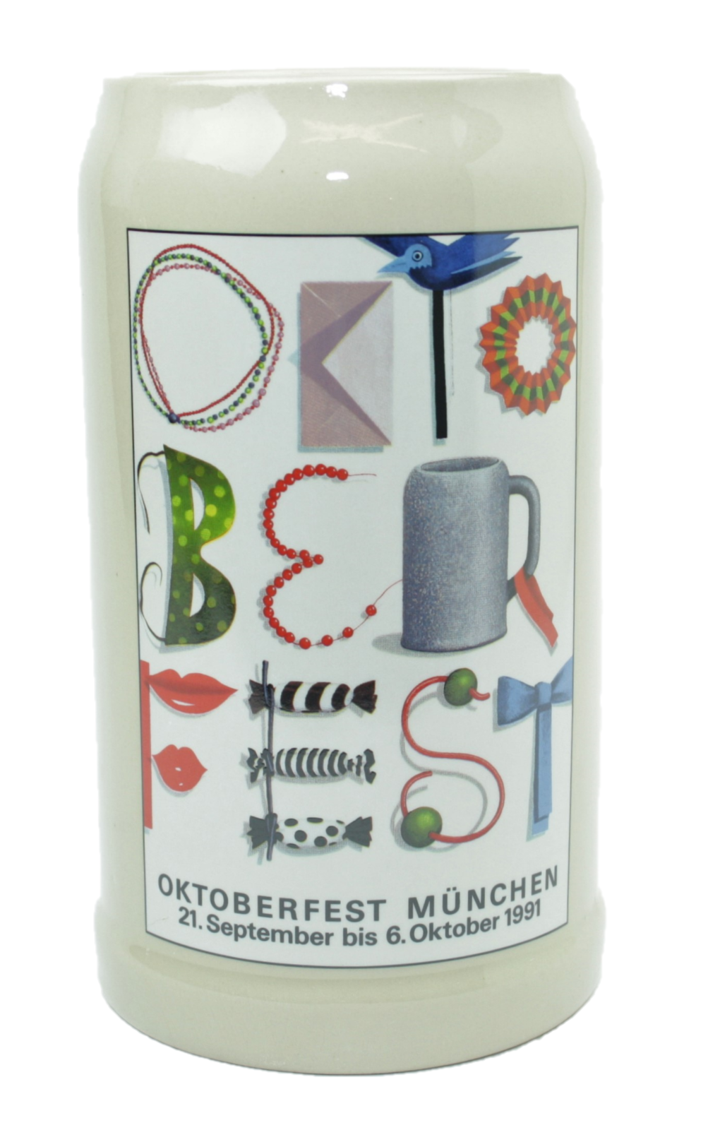 Original Oktoberfestkrug 1991 I Rarität IJahrgangskrug I Jahreskrug I Wiesnkrug