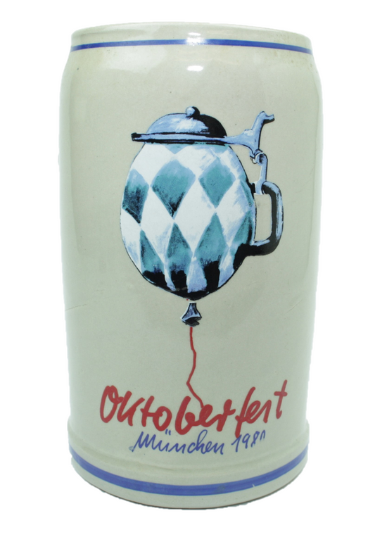 Original Oktoberfestkrug 1980 I Rarität IJahrgangskrug I Jahreskrug I Wiesnkrug