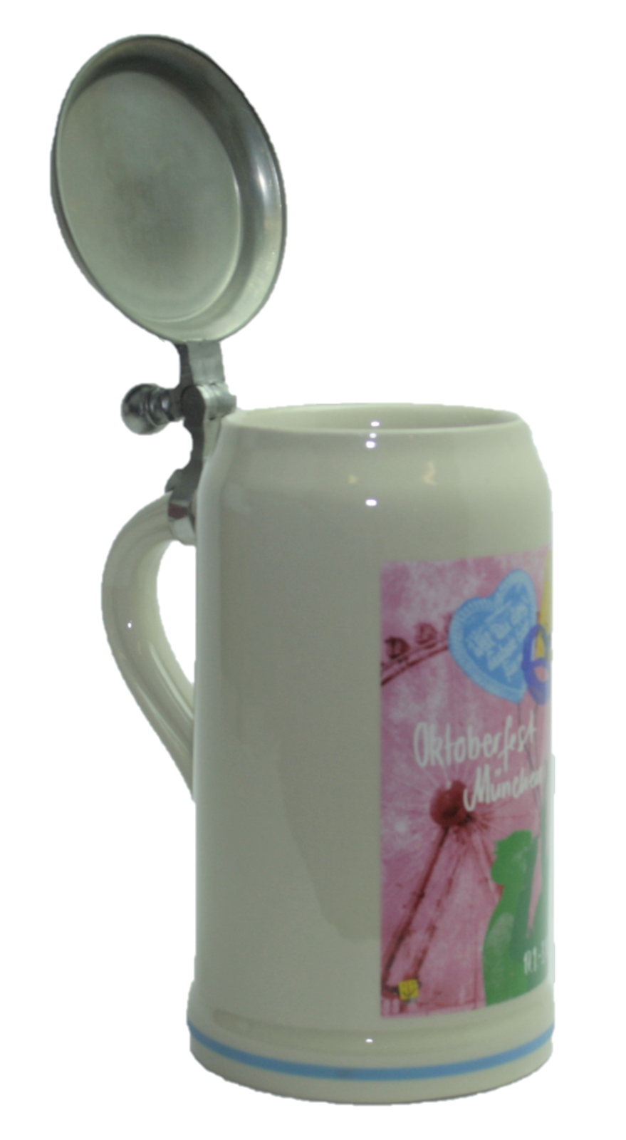 Original Oktoberfestkrug 2016 mit Zinndeckel I Jahreskrug I Zertifikat