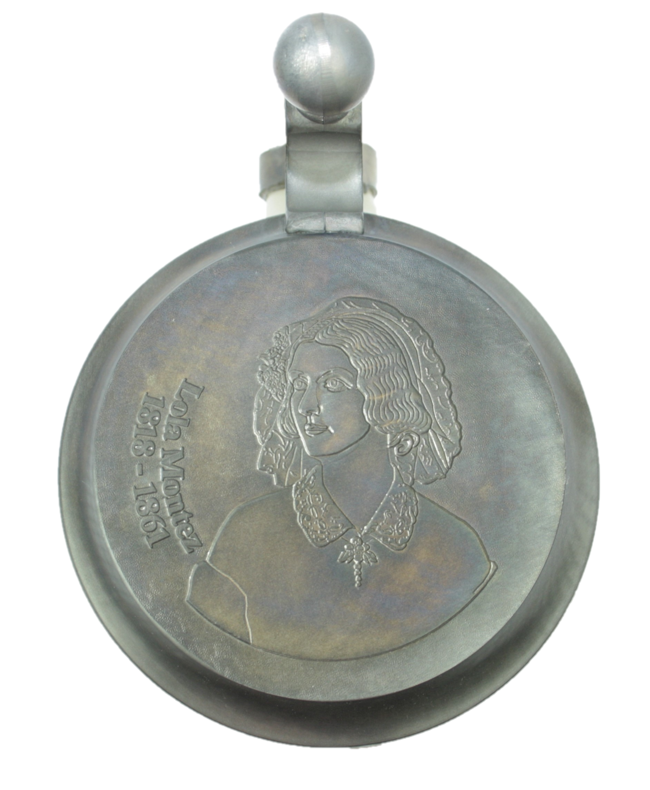 Original Oktoberfestkrug 2008 mit Zinndeckel I Jahreskrug I Zertifikat