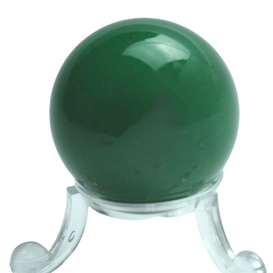 Sehr edle Aventurin Edelstein Kugel * 4 cm * Top Qualität mit Acrylständer I Brasilien