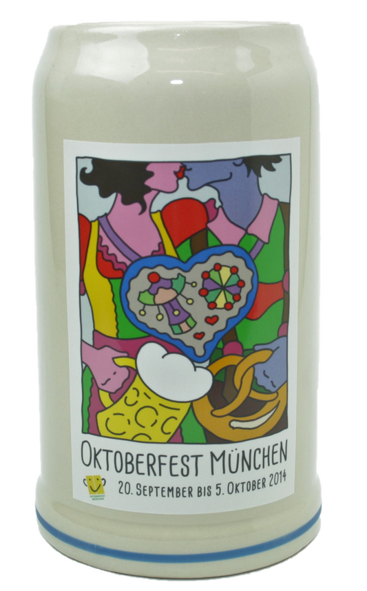Original Oktoberfestkrug 2014 I Jahrgangskrug I Jahreskrug I Wiesnkrug