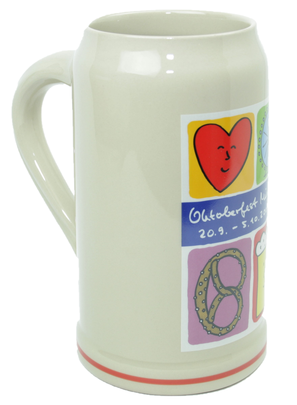 Original Oktoberfestkrug 2008 I Jahrgangskrug I Jahreskrug I Wiesnkrug