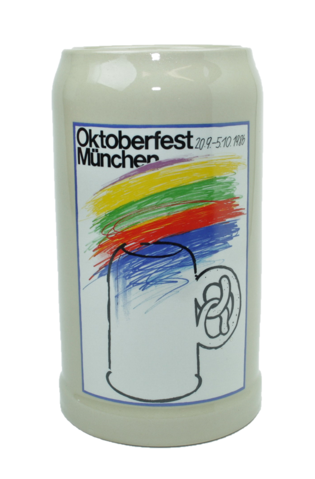 Original Oktoberfestkrug 1986 I Rarität IJahrgangskrug I Jahreskrug I Wiesnkrug