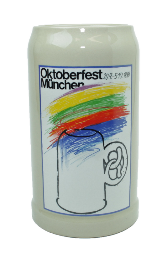 Original Oktoberfestkrug 1986 I Rarität IJahrgangskrug I Jahreskrug I Wiesnkrug