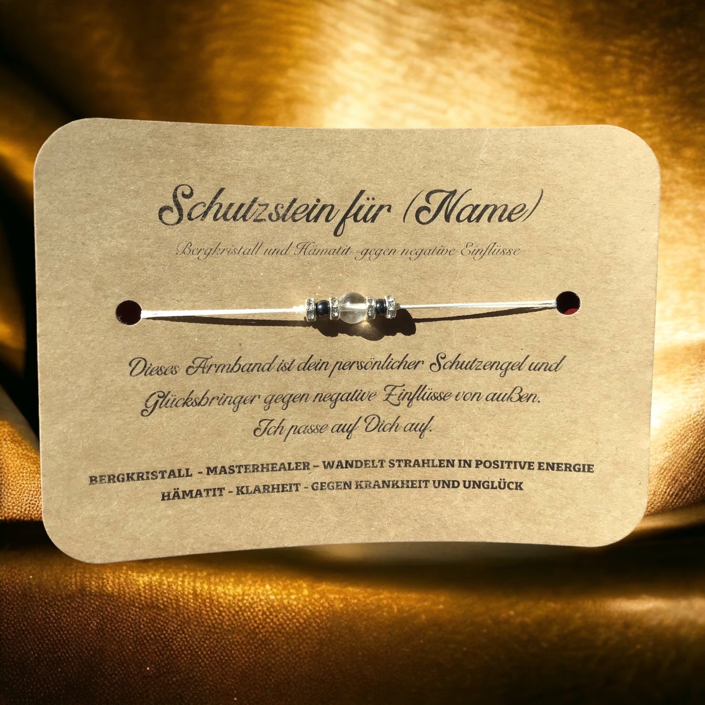 Schutzarmband | echte Edelsteinperlen | Glücksarmband | handgefertigt  | Wunscharmband | individualisierbar | mit Spruch | Kraftarmband | verschiedene Varianten