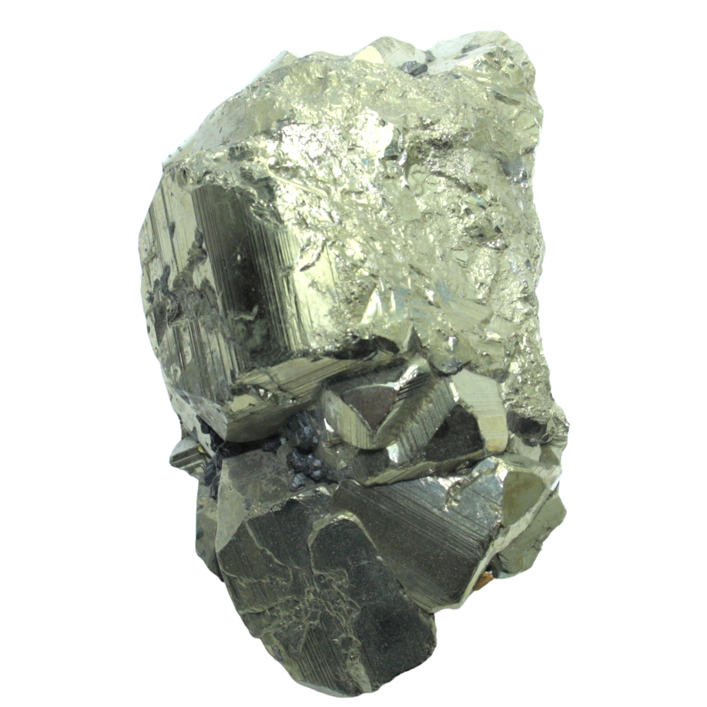 XXL Pyrit Kristall Stufe 3600gr. Unikat Heilstein Cluster Peru