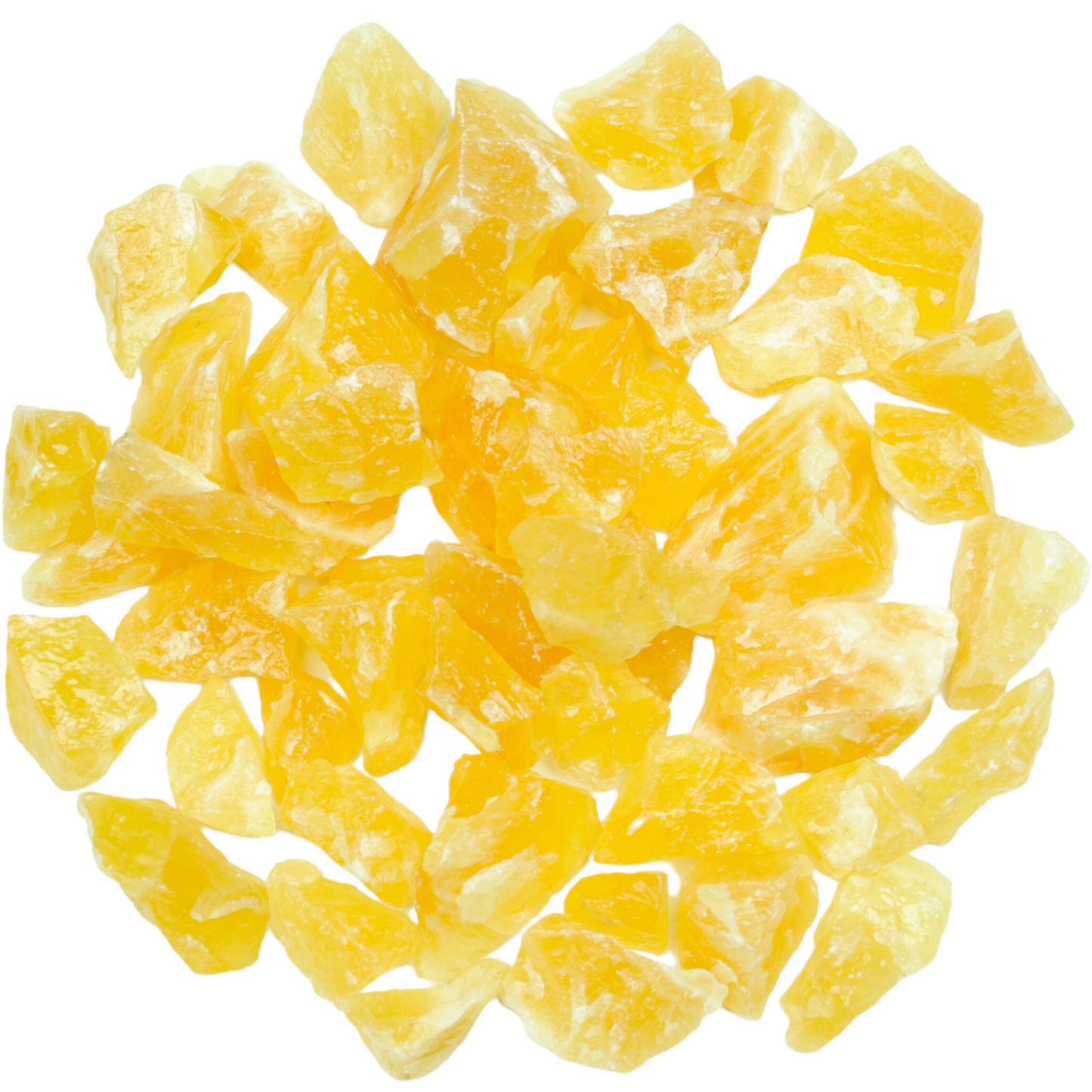 Orangencalcit - ENERGIESTEIN- Edelstein Chips für Feengarten, Dekoration oder Brunnen