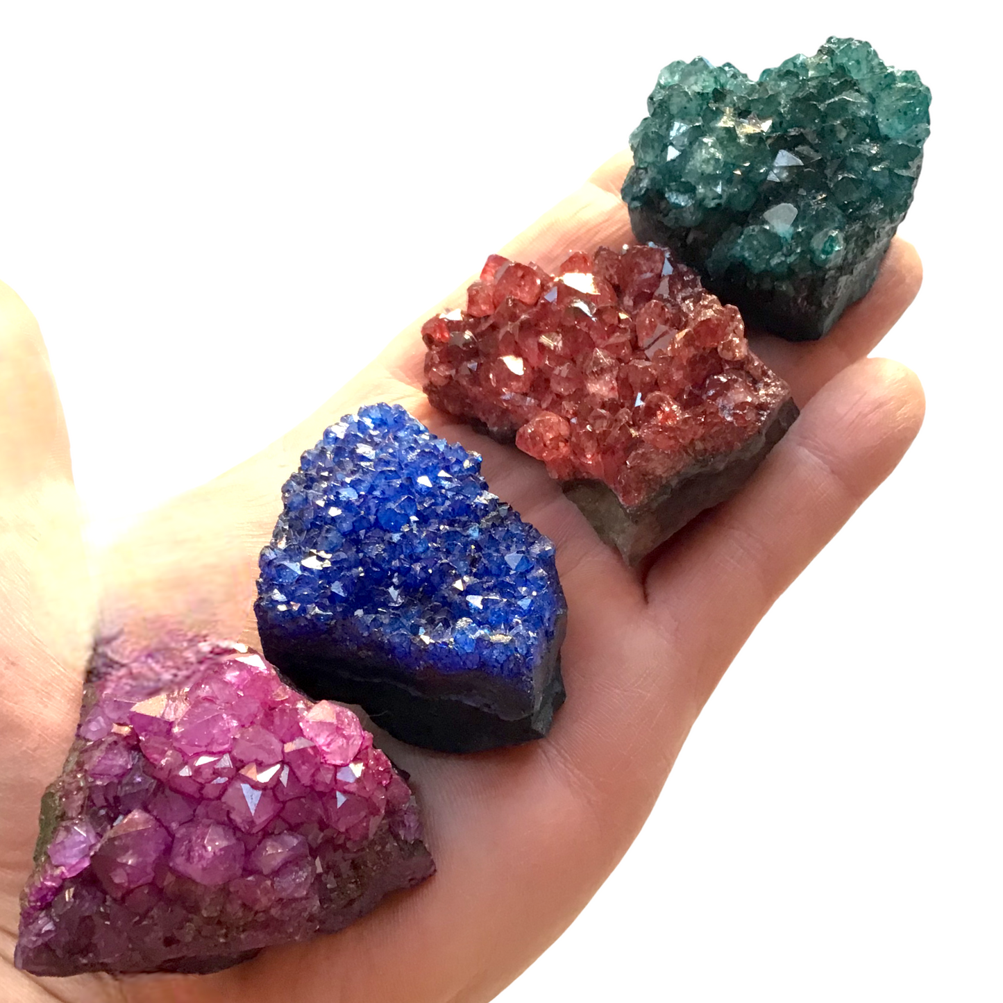 Schöne gefärbte Amethyst Kristallstufe - Cluster - Brasilien - Top Qualität